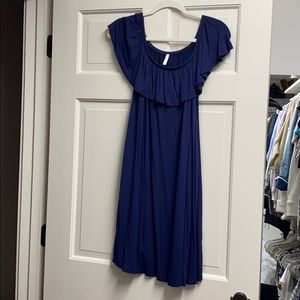 Pink Blush maternity dress with pockets